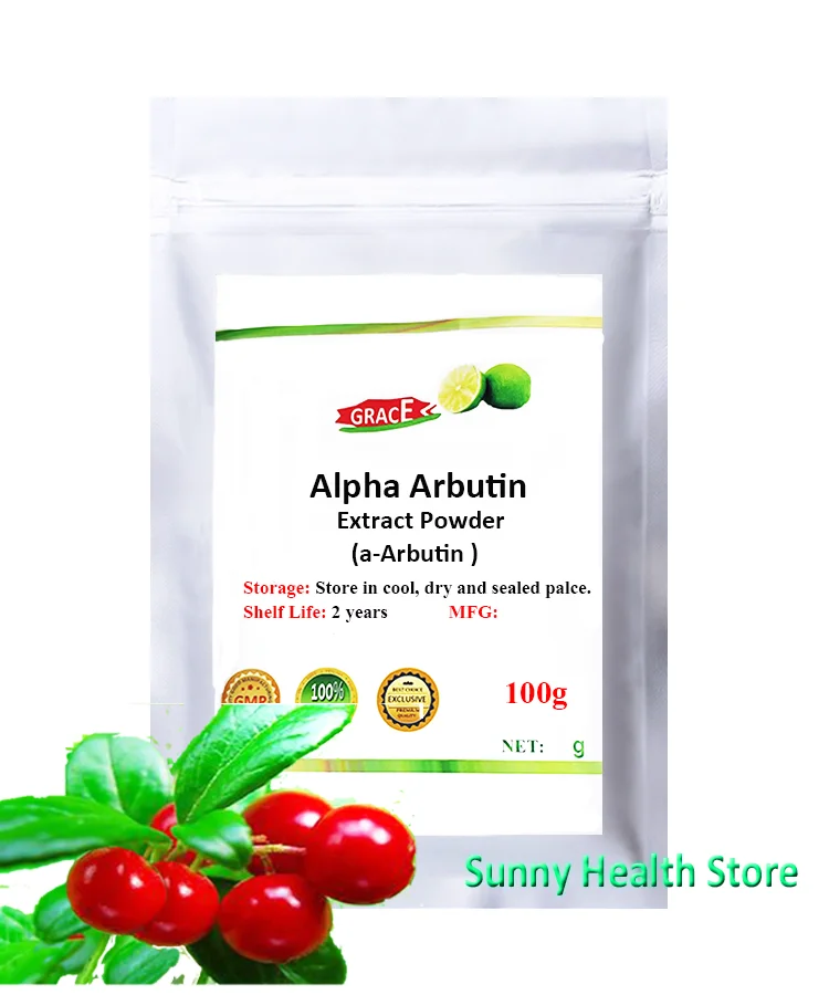 Порошок Альфа арбутина экстракт Bearberry для натурального осветления кожи и