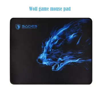 

300*250*3 Mousepad Cool Wolf Pattern Anti Slip Laptop Computer PC Mousepad Gaming Mouse Pad Mat For Optical Mouse D18