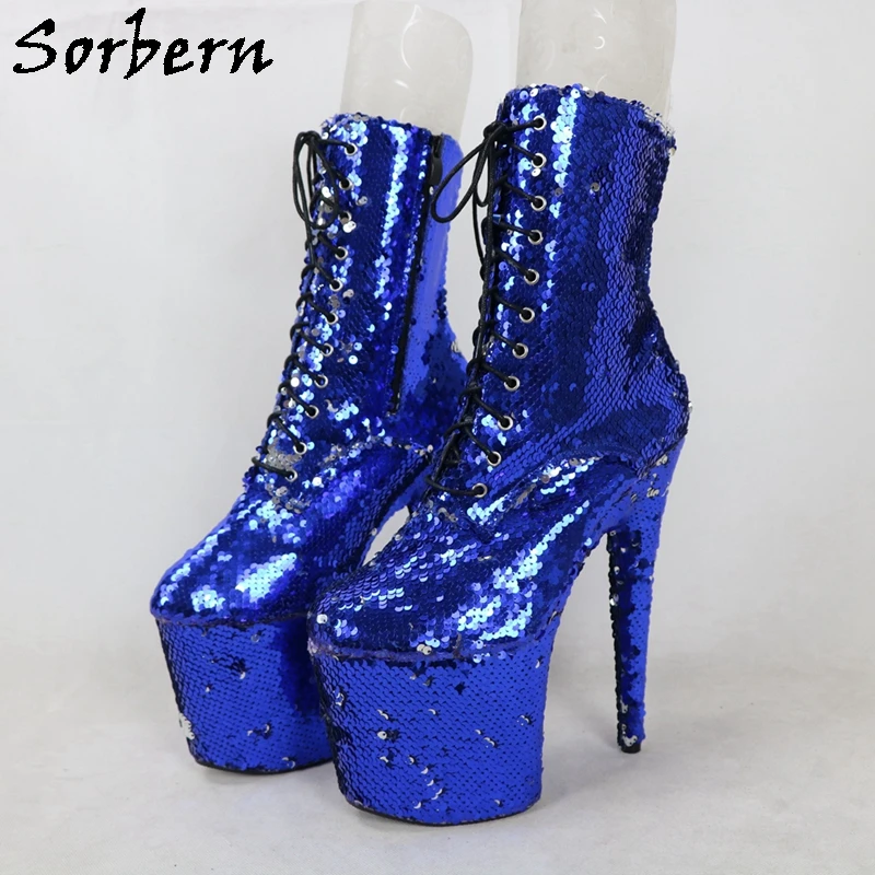 Sorbern Shiny Sequins Women Boots 