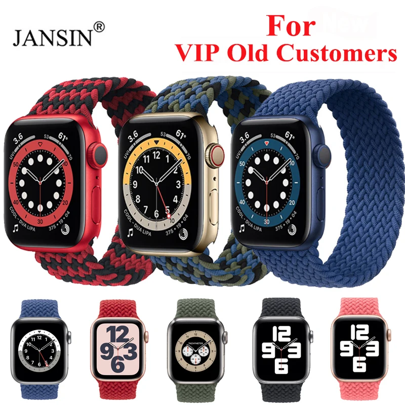 Watch-Band Bracelet Loop-Strap Braided Solo 42mm 40mm for Apple 38mm 44mm