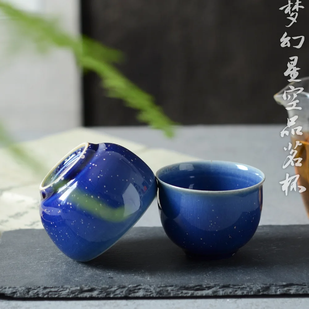 

Jindezhen Starry Sky Purple Vine Fambe Burn Master Cup Teacup Pure Manual Tuba Sip Tea Kung Fu Tea Have Open Piece Ceramics