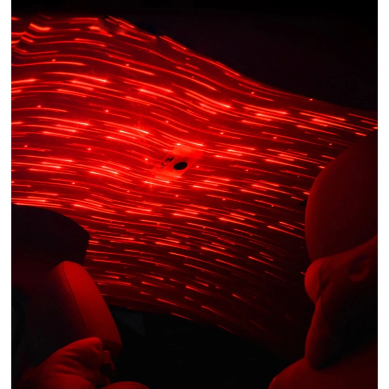Декоративная проекционная атмосферная лампа Starlight лампа для салона автомобиля светодиодная USB Автомобильная крыша галактика звезда проекция Романтический ночной свет