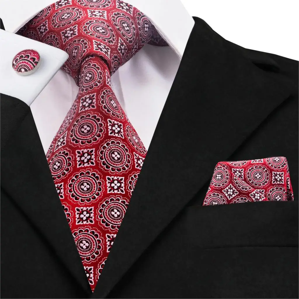 Hi-Tie 150 см мужской галстук серый шелк галстуки для мужчин роскошные цветочные Handky Запонки Набор модный дизайнерский бизнес Свадебный галстук