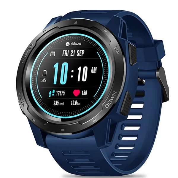 Bluetooth 4,0 Смарт-часы для Android samsung huawei фитнес-часы - Цвет: Синий