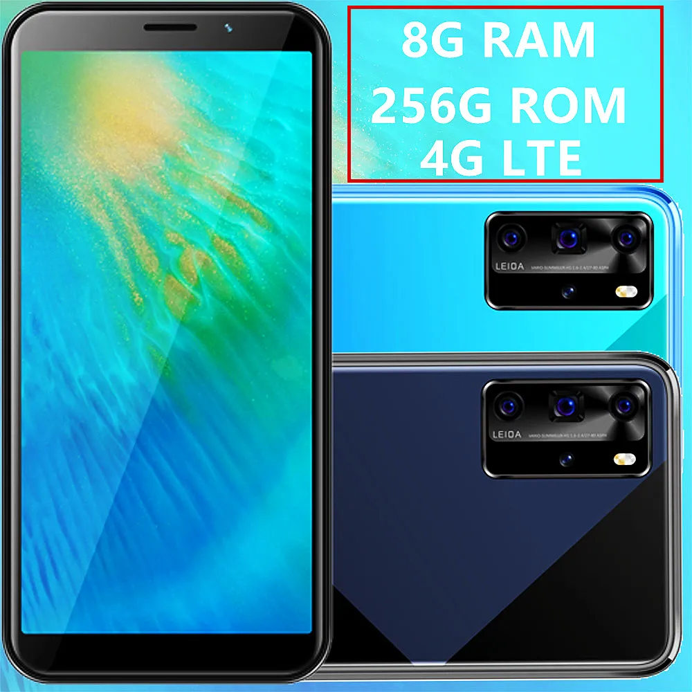9X Android cell phone 8G RAM 256G ROM 13MP LTE Mobile Phones Face ID Global Smartphones Celular Unlocked cellphone wifi dual sim | Мобильные