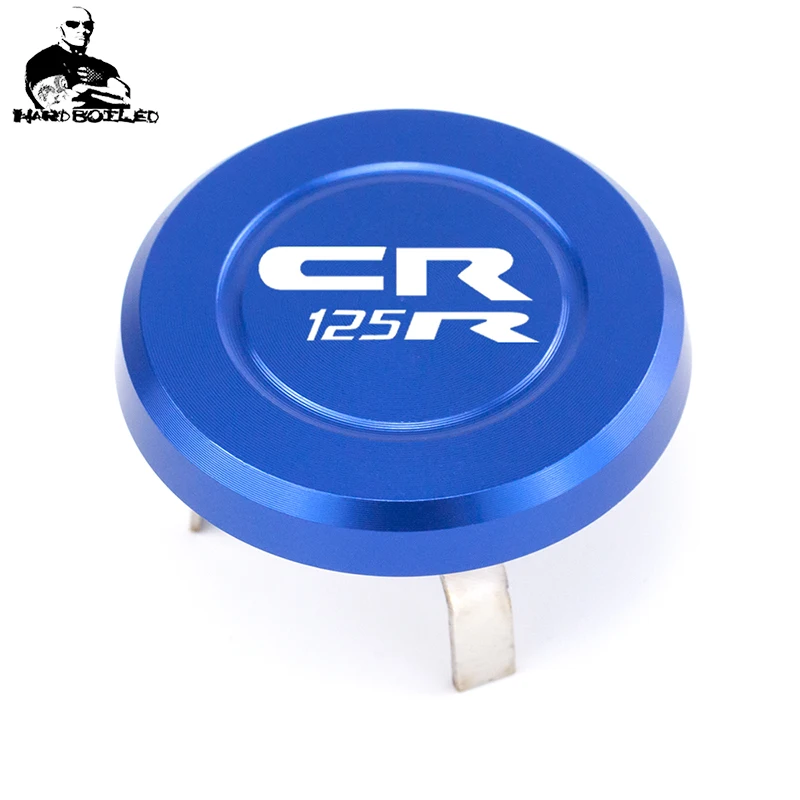 CNC Aluminum Motorcycle Handlebar Fork Stem Top Cap Decoration Cover For HONDA CR 125 R CR 250 R With Logo CR 125R & CR 250R (6)