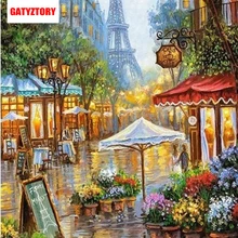 GATYZTORY 3D Алмазная живопись полная квадратная дрель DIY домашний Декор Ремесло Стразы мозаичная картина фото на заказ прогулочная улица