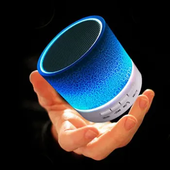 

Large Crack Led Lamp Speaker Card Wireless Computer Audio Creative Radio Practical Portable Speakers