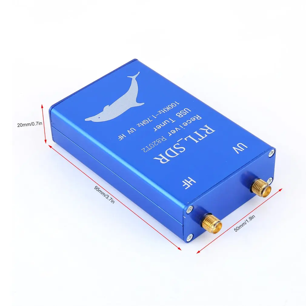 RTL. SDR USB тюнер приемник RTL2832U+ R820T2 радио 100 кГц-1,7 ГГц UHF VHF UV HF RTL SDR CW DSB LSB AM fm-радио работает с ПК