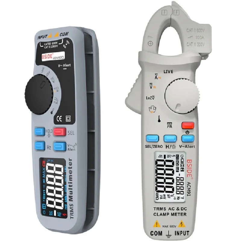 

Ultra-portable Digital Clamp Meter True- DC AC Current 100A 1mA Accuracy Ammeter Auto Range Multimeter Voltmeter Tester