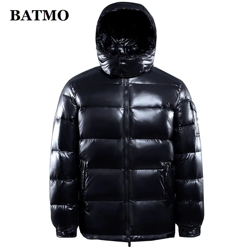 BATMO 95% белые куртки с капюшоном на утином пуху, мужские зимние пуховики, мужские парки, большие размеры M-4XL R103