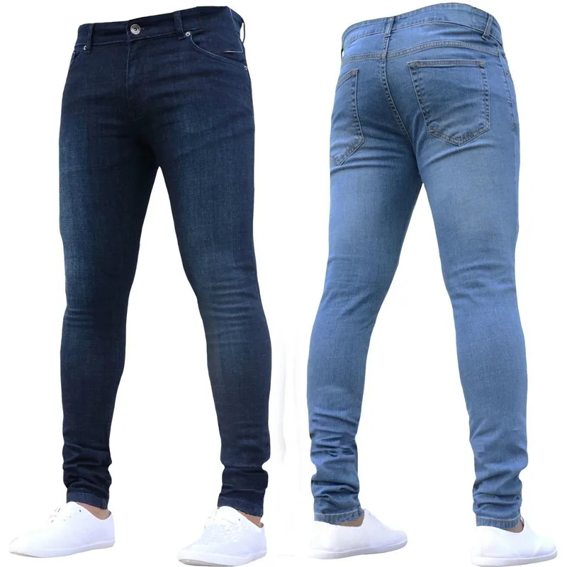 Мужские брендовые обтягивающие джинсы брюки VogueTrousers джинсовые рваные джинсы Homme стрейч карандаш брюки плюс размер уличная хорошая поп