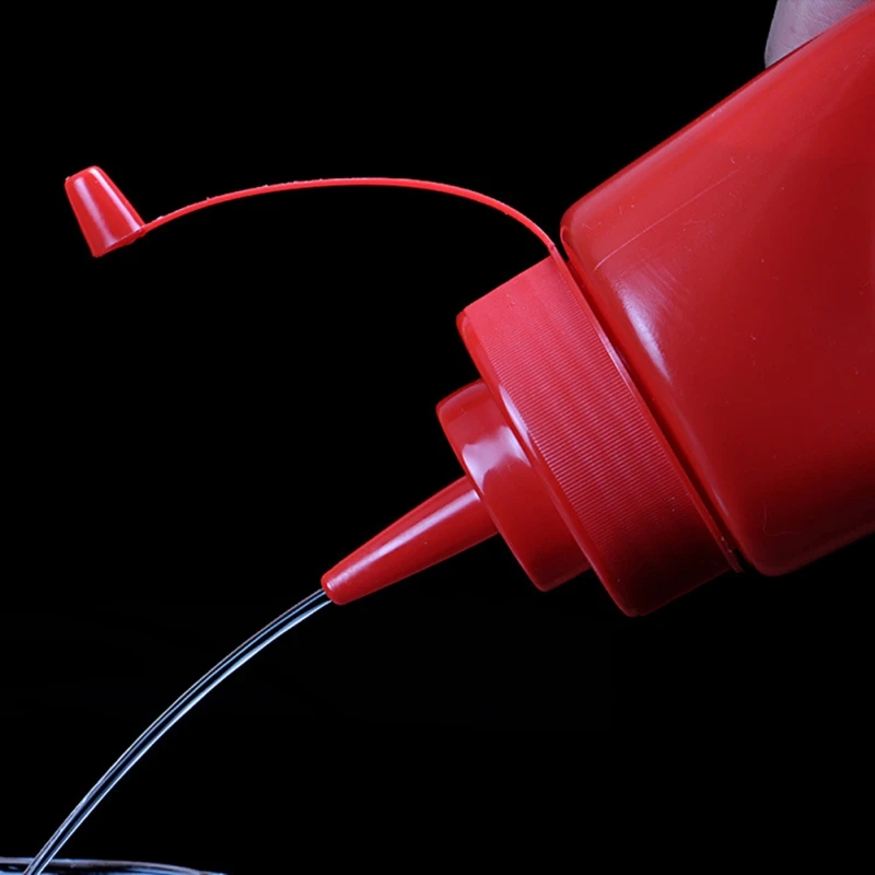 240ml Plastic Sauce Bottle Household Sauce Bottle Portable Tomato Sauce Salad Squeeze Bottle