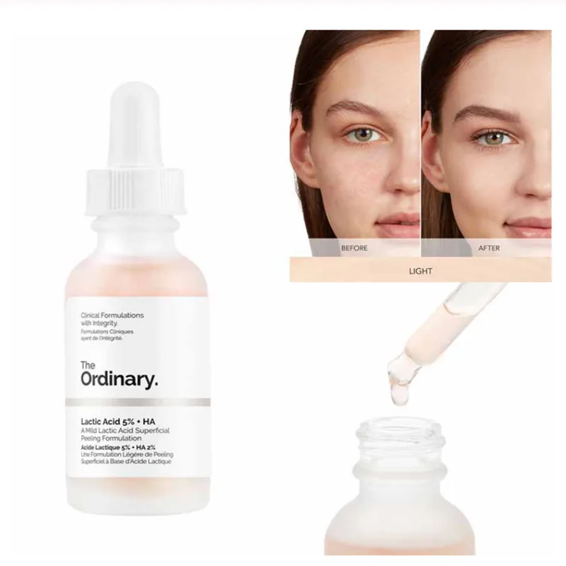 

The Ordinary 30ml Face Skin Exfoliation Lactic Acid 5% + HA 2% Superficial Peeling Formulation Remove Scars Spots