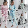 Loungewear women child kids pajama set home wear tie-dye print sleepwear fashion spring summer long sleeve pyjamas women Casual ► Photo 1/6