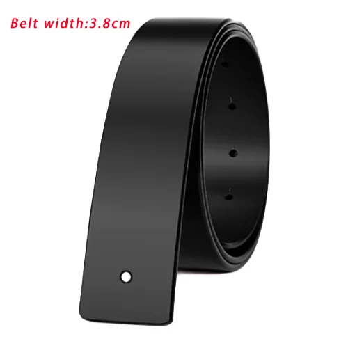 WESTAL men's belt genuine men's leather trousers business belts men without buckle strap male jeans vintage belt strap male jean - Цвет: 6083blackwidth 3.8