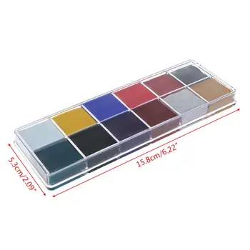 

Professional Face Body 12 Colors Oil Painting Paint Pigment for Beauty Kit Makeup Cosmetic Supplies