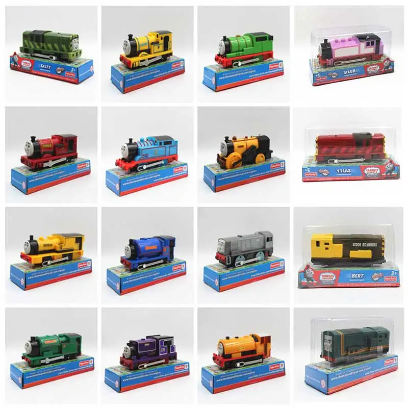 Thomas y sus amigos-maestro de las vías eléctrico Original, juego de Donald, doubler, rosa, James, rastrear trenes para motor de coche, juguetes para niños, 1:43