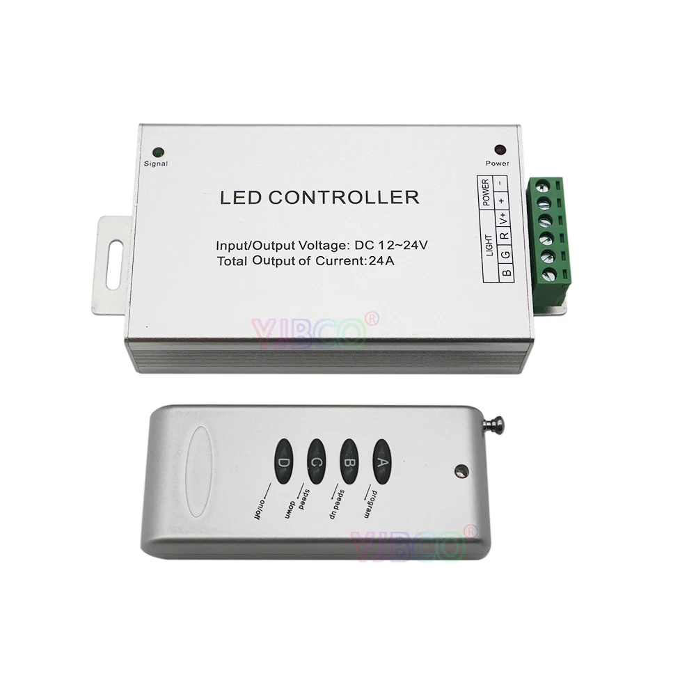 Wholesale DC12~24V Led controller 12A 24A 30A 4 key RGB controller RF Wireless Control Switch Free Shipping Wholesale DC12~24V Led controller 12A 24A 30A 4 key RGB controller RF Wireless Control Switch Free Shipping