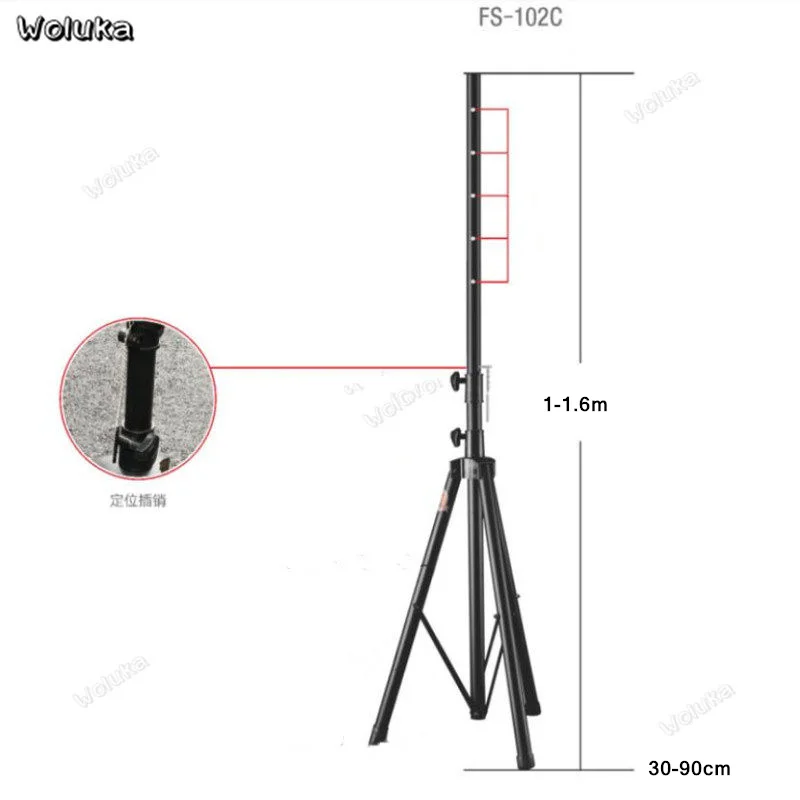 Профессиональная Алюминиевая, напольная Динамик Стенд штатив Динамик стенд ссылка Треугольники Максимальная нагрузка Ёмкость 80 кг FS102C CD50 W05