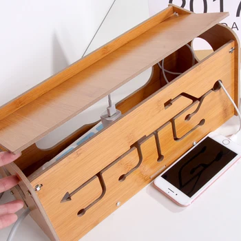 

Wire Storage Box Cable Anti Dust Charger Socket Organizer Desktop Network Line Storage Bin Household Supplies Case