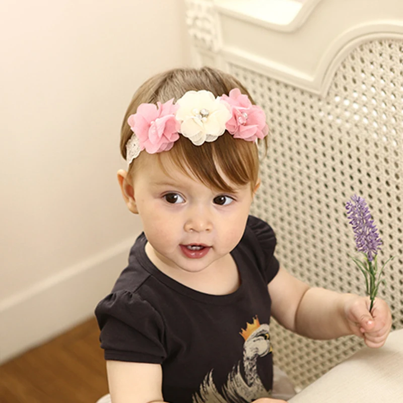 Повязка на голову Clearanc с цветочным оформлением детские повязки тюрбан для