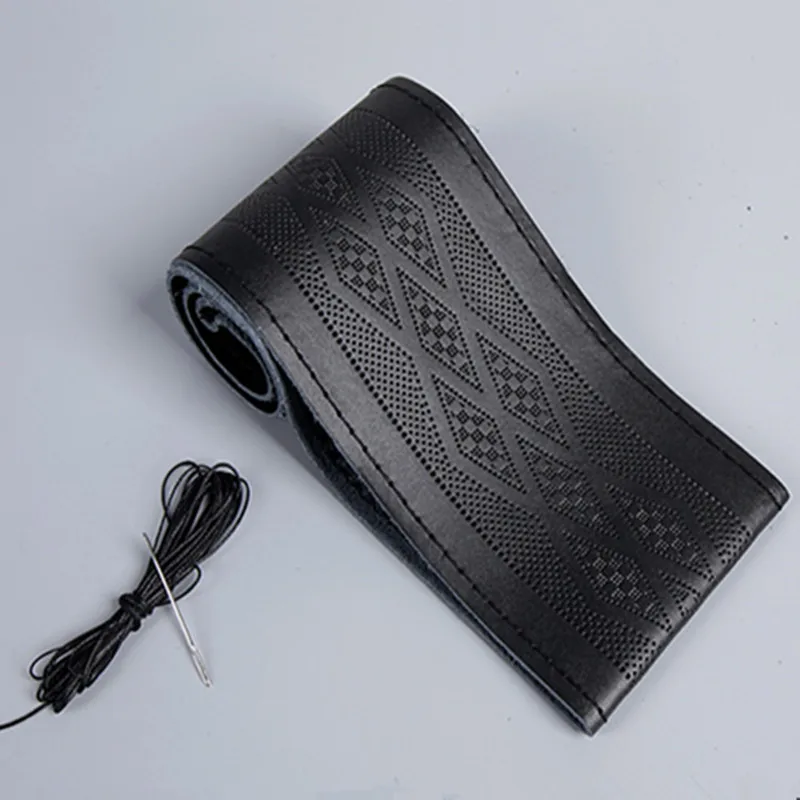 Кожаные чехлы на руль автомобиля сделай сам с иголкой и ниткой для toyota avalon tacoma crown