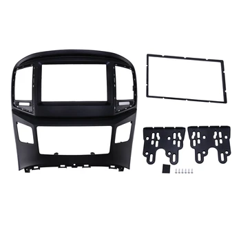 

Double 2 Din Car Radio Fascia for Hyundai H1 Grand Starex with Auto AC Dashboard Frame Panel Trim Kit Car Stereo Dash