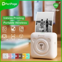Peripage a6 mini impressora de bolso bluetooth impressora de fotos térmica suporte do telefone móvel android ios impressora de etiquetas para crianças presente