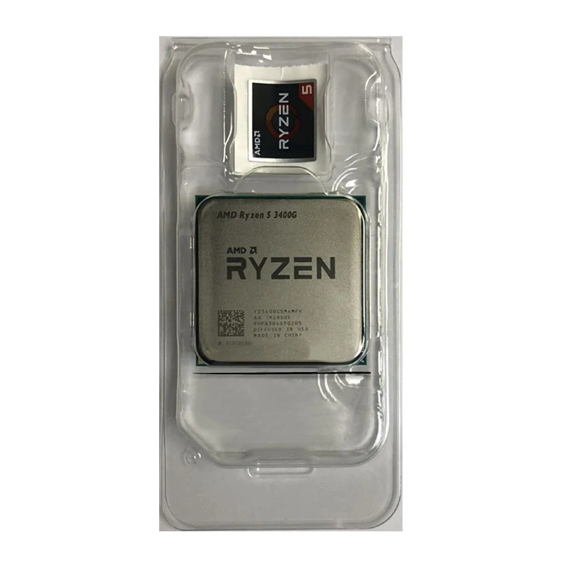 

AMD Ryzen 5 3400G R5 3400G 3.7GHz Quad-Core Eight-Thread 65W CPU Processor L3=4M Desktop Socket AM4 NEW