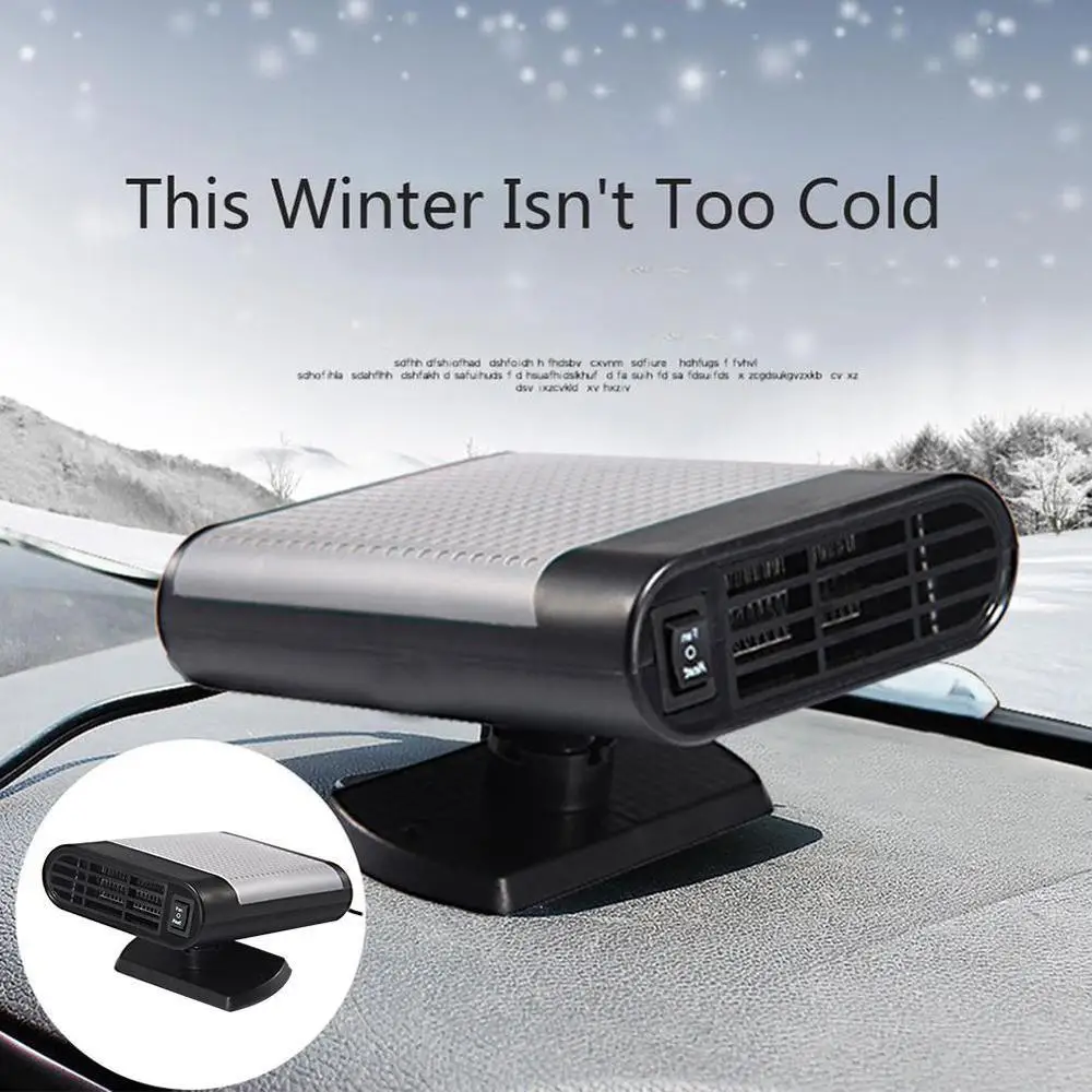 

Winter Auto Interior Wind Warmer Heated DC 12V 150W Car Electric Heater Heating Cooling Fan Windshield Defroster Demister New