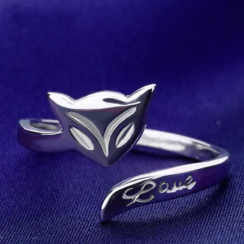 

925 pure silver lady ring simple index finger tail ring jewelry accessories wholesale.