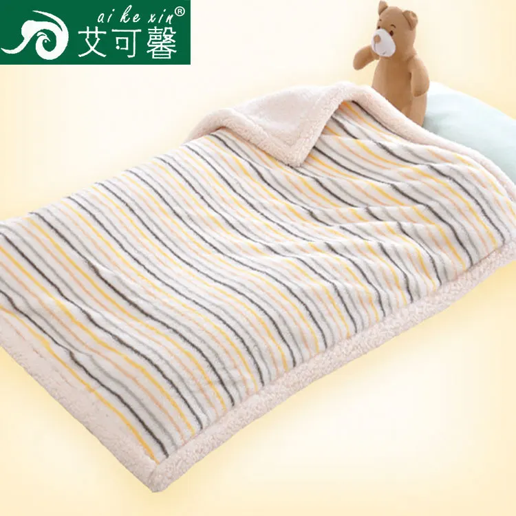 Do ke xin Thick Shu Velveteen Blanket Double Layer Printed Berber Fleece Blanket Warm Comfortable Winter Blanket