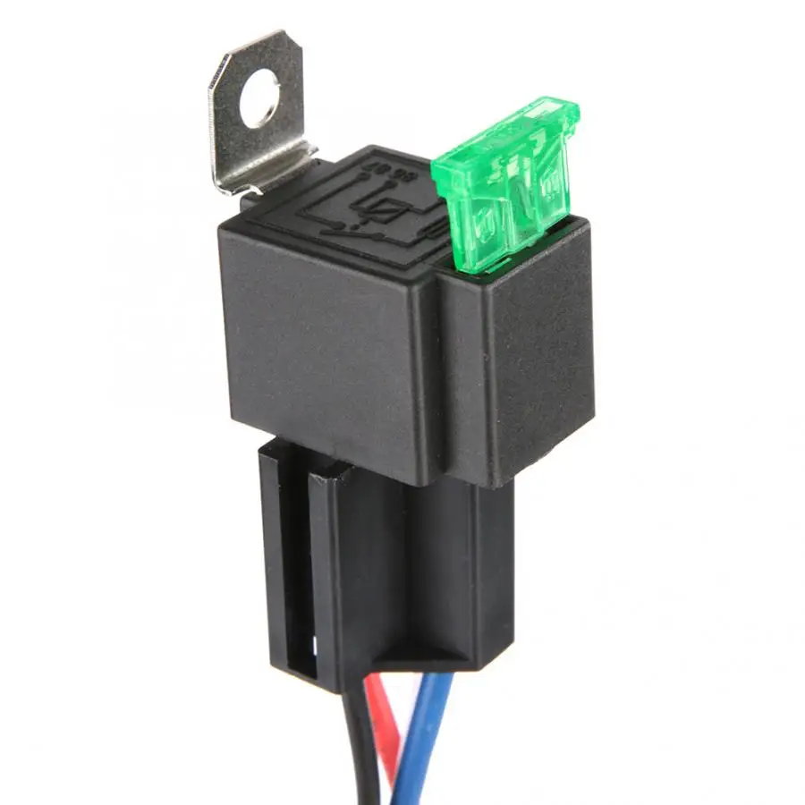 Ethernet реле 6 шт. 12V 30A автомобиля плавкое реле переключатель комплект поводков SPST 4-контактный 14 AWG горячая провода реле с самоблокировкой
