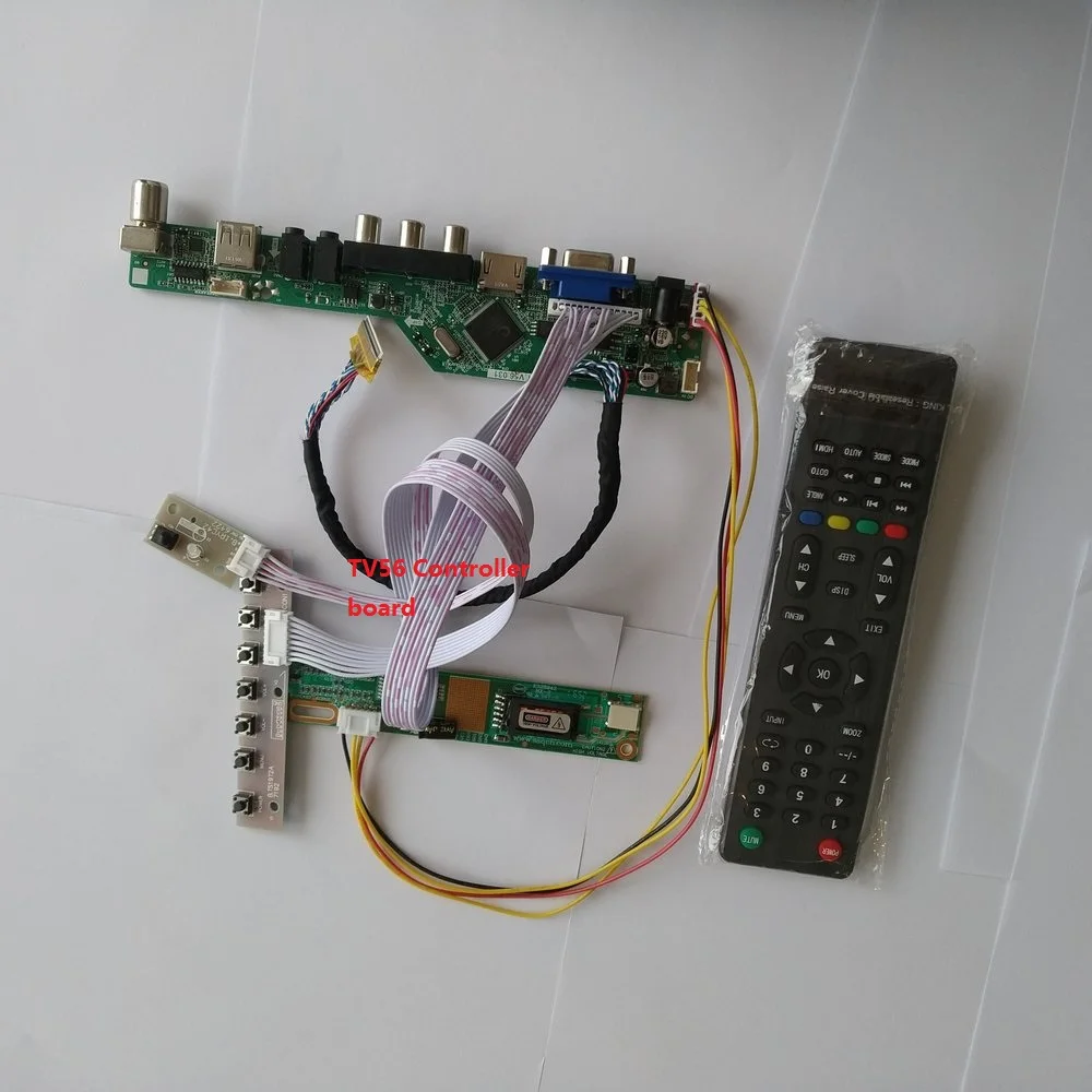 

Для CLSS154Wb03AN 30pin AV 1 лампа разрешение 15,4 дюйма ТВ цифровой сигнал USB плата контроллера VGA интерфейсный модуль 1280X800