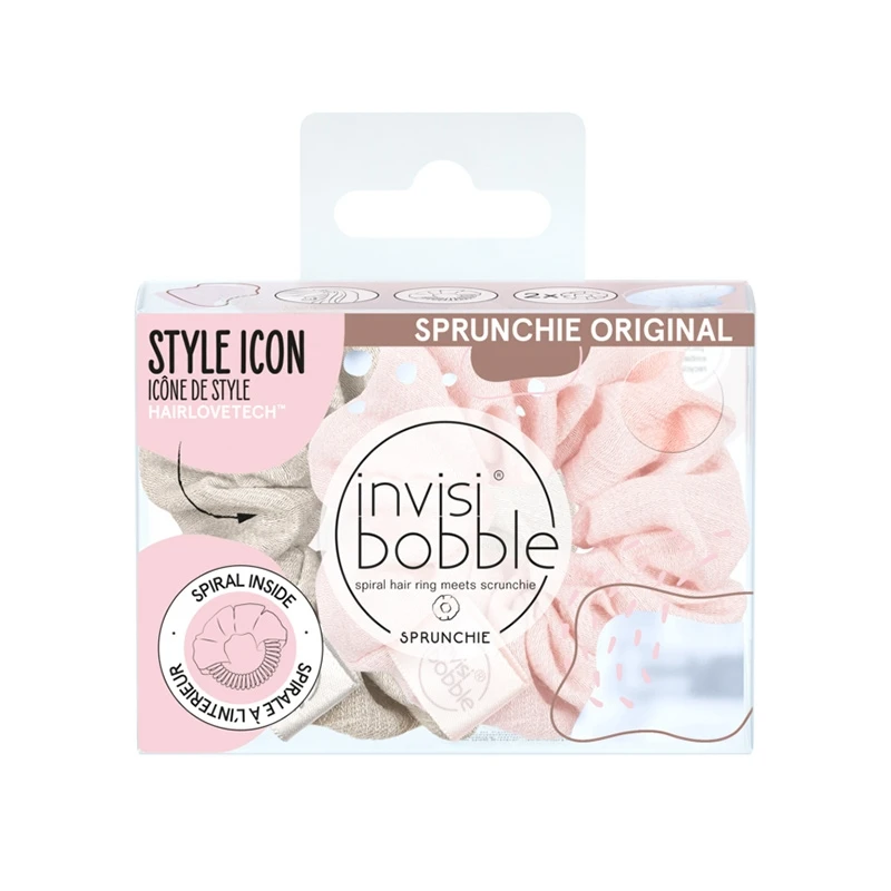 

inivisibobble SPRUNCHIE original GO WITH THE FLOE hair ties no pain hair ropes women ins hair braiding up-do accessories