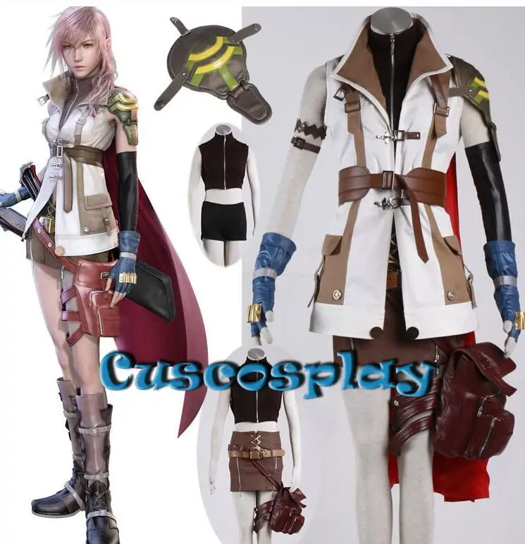 Final Fantasy XIII Lightning Эклер на рабочий стол для костюмированной вечеринки костюм Unifrom