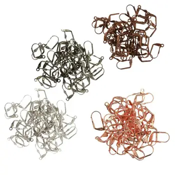 

200pcs Mixed Color French Leverback Earrings Hooks with Open Loop Findings