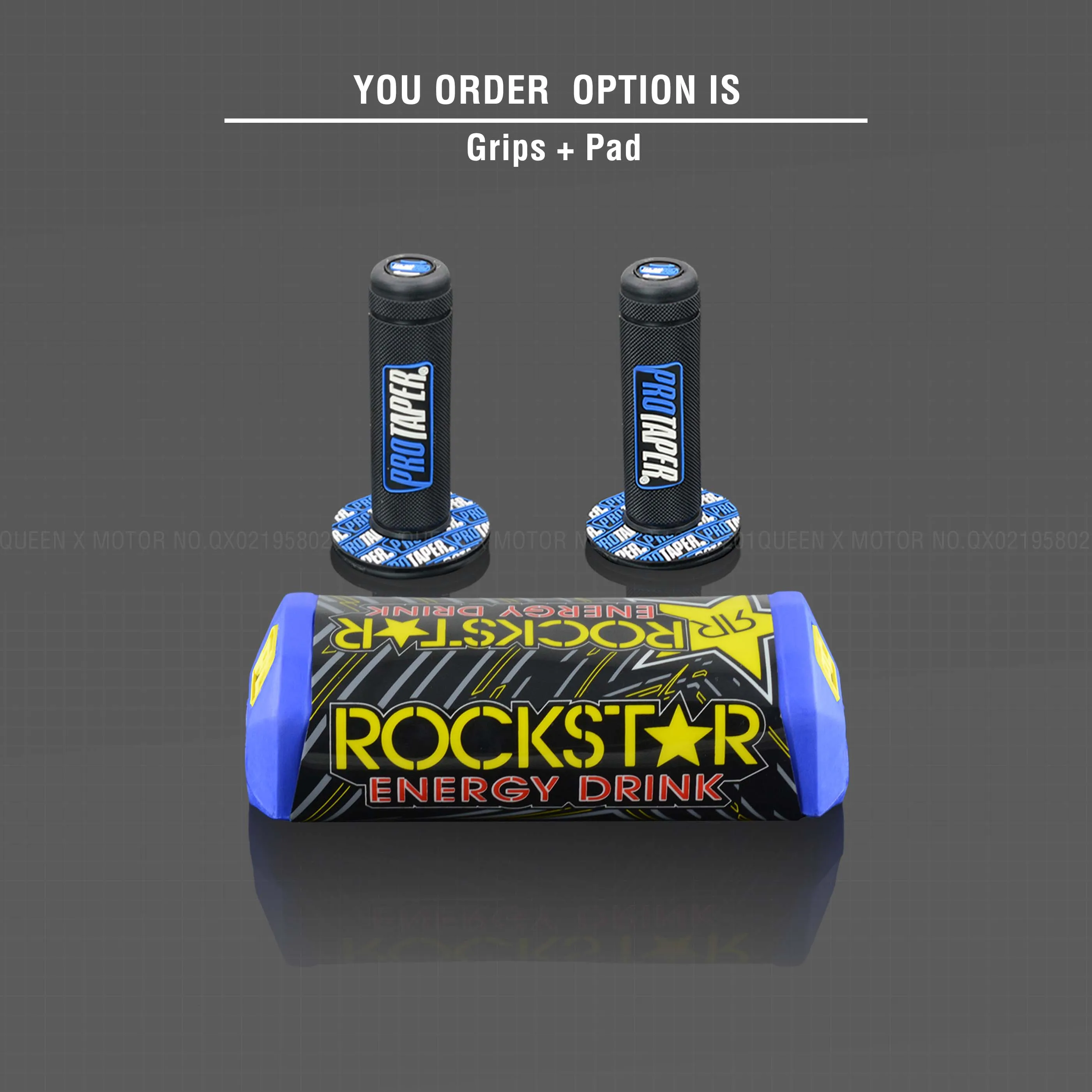 Руль для Pro Taper Pack Bar 1-1/" 6 дней Fatbar Колодки Ручки Pit Pro Racing Dirt Pit Bike мотоцикл с адаптер cnc - Цвет: Blue Pad Grip