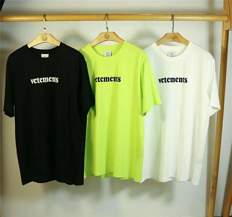 Vetements футболка с большим нашивным ярлыком повседневная мужская женская