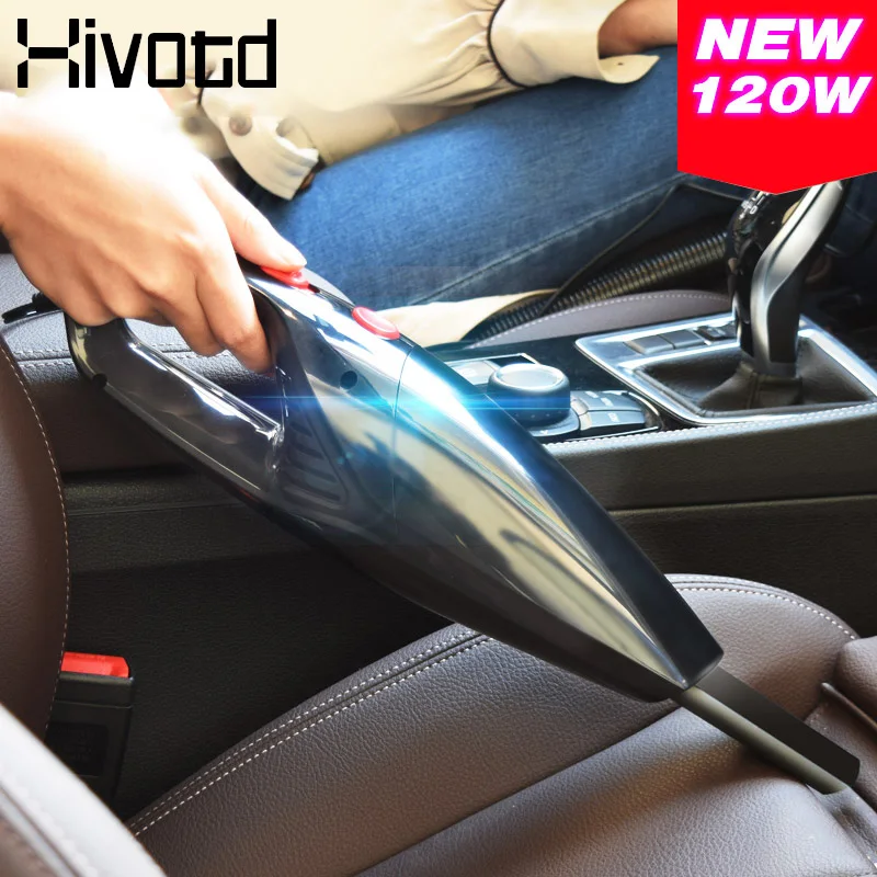 Hivotd автомобильный пылесос 4500pa 120 Вт, мощный портативный мини пылесос для сухой и влажной уборки двойного назначения пылесос для автомобиля, аксессуары для машины интерьер