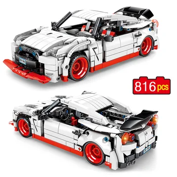 

816pcs Pull Back Technic Sports Car Building Blocks Set Technic City Vehicle Bricks Creative Boys Toys for Children