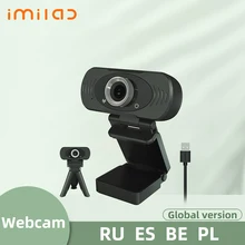 IMILAB – caméra web USB HD 1080P, avec double micro intégré, pour ordinateur de bureau et maison