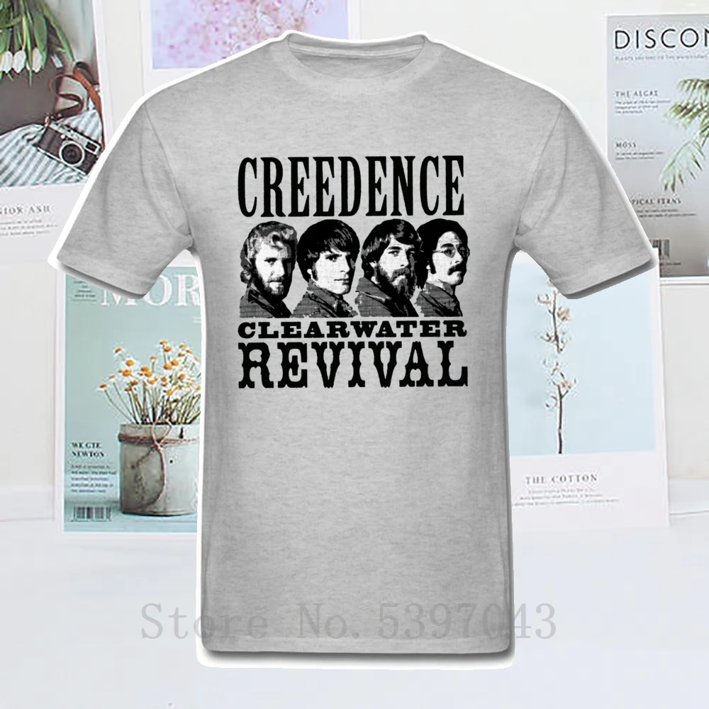 2019 Мужская футболка Creedence Clearwater Revival Топы рок группа футболки новая Молодежные