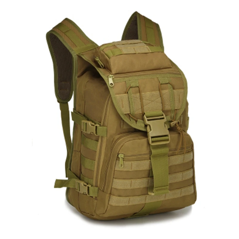 Outdoor Climbing Shoulder Backpack Tactical Camo Desert Hiking Trekking Hunting Bags Travel Gear Military Softback Pack Unisex - Цвет: Tan