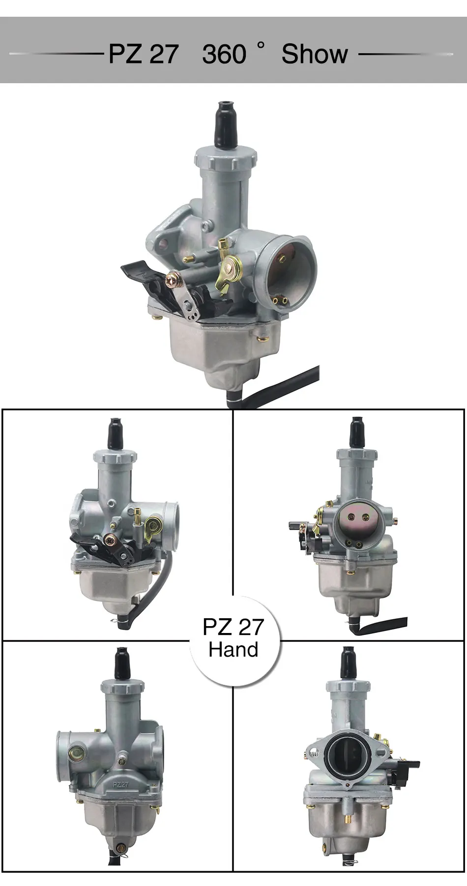 ZS MOTOS мотоцикл PZ19 PZ26 PZ27 PZ30 авто ручной кабель Chock карбюратор для 50cc-250CC Dirt Pit bike ATV Quad карбюратор