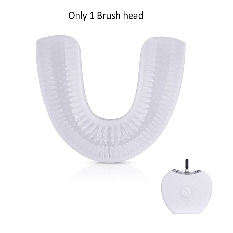 Brush head 360 градусов Автоматическая звуковая электрическая зубная щетка ультразвуковая зубная щетка USB перезаряжаемая 4 режима чистки зубов 60 мл Зубная паста - Цвет: Brush head