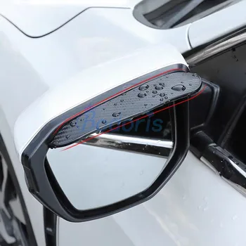 

For Toyota Land Cruiser 200 FJ 100 FJ100 Carbon Fiber Rear View Rain Eyebrow Auto Mirror Rain Shield Shade Guard Accessories