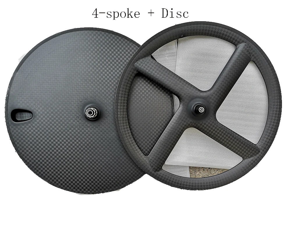 4-Spokes Wheels Front and disc wheels Rear Road or Track Bike Wheelset Clincher Tubular Five 4 spoke