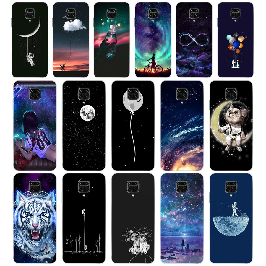 67 Star Moon Space Astronaut Regalo Divertente Custodia Morbida In Silicone Tpu Cover Per Xiaomi Redmi 9 9A Note 9 9 Pro Mi 9 Se Lite Case